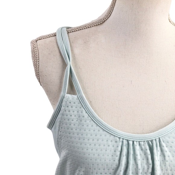 Athleta Women’s Strappy Built-in-Bra Athletic Perforated Tank Top Size XL - Picture 2 of 7